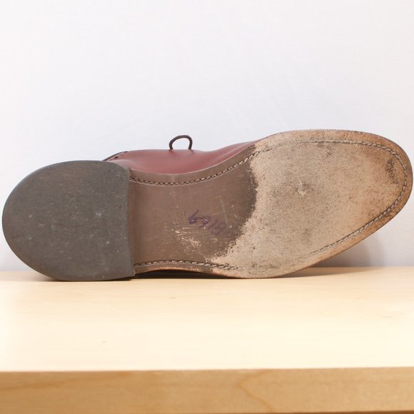 [SOLD]Allen Edmonds 8.5 D Men's Shoe 🇺🇸 Hastings Perforated Wholecut Chili EUC - Picture 7 of 8